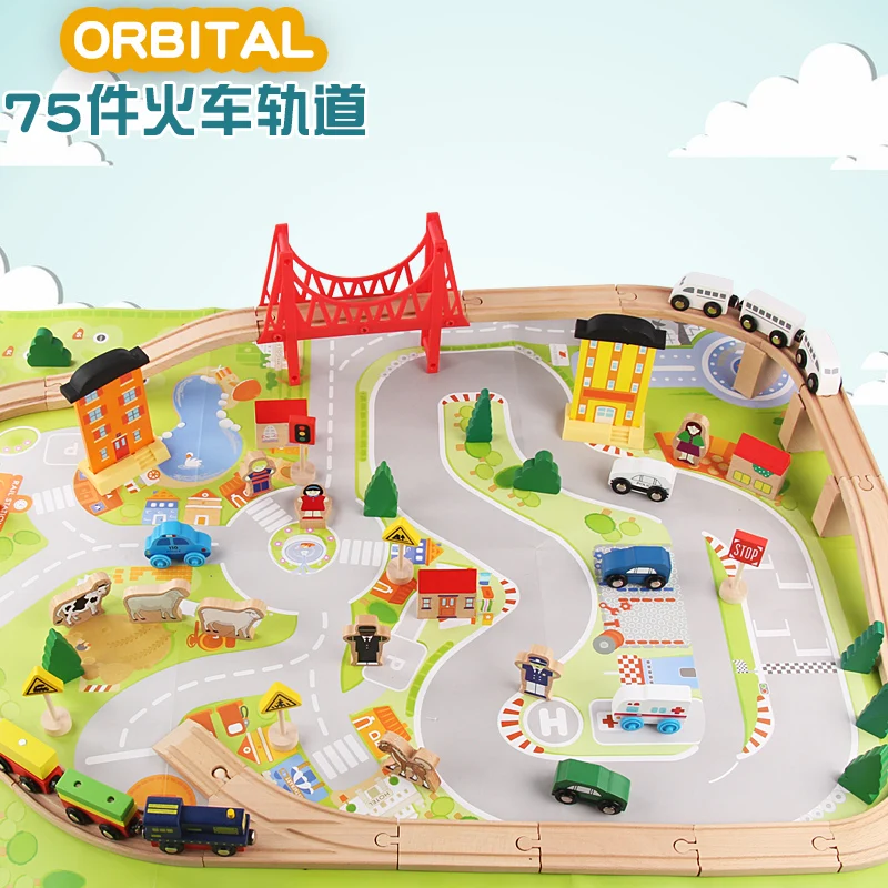 Деревянная железная дорога сделай сам прямая и изогнутая Расширительная дорожка