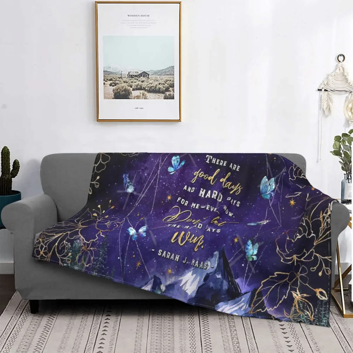 

Manta de lana de felpa de Anime a cuadros para el hogar, colcha de cama, textil de lujo