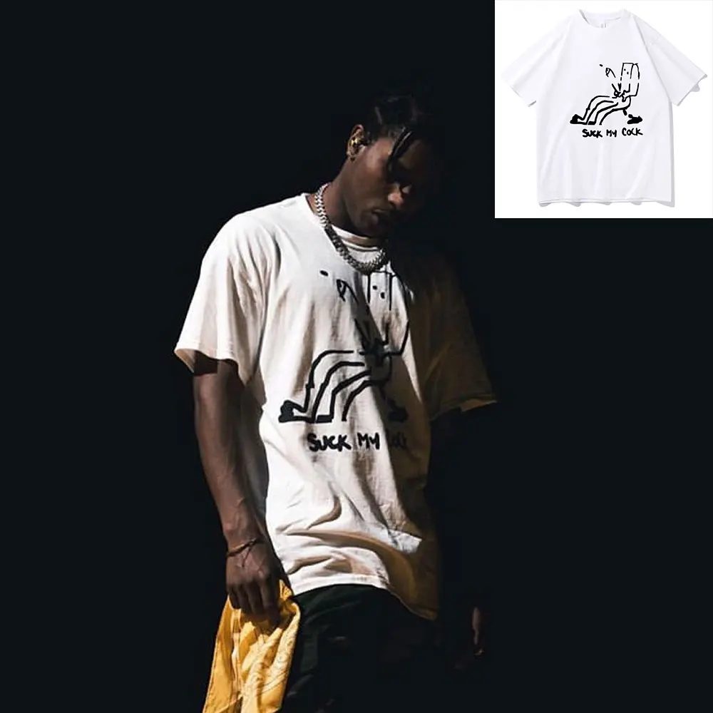 

Awesome Travis Scott Same Paragraph T Shirts Mens Vintage Hip Hop Rocky Tee Short Sleeve Original Streetwear Men Women Tshirt