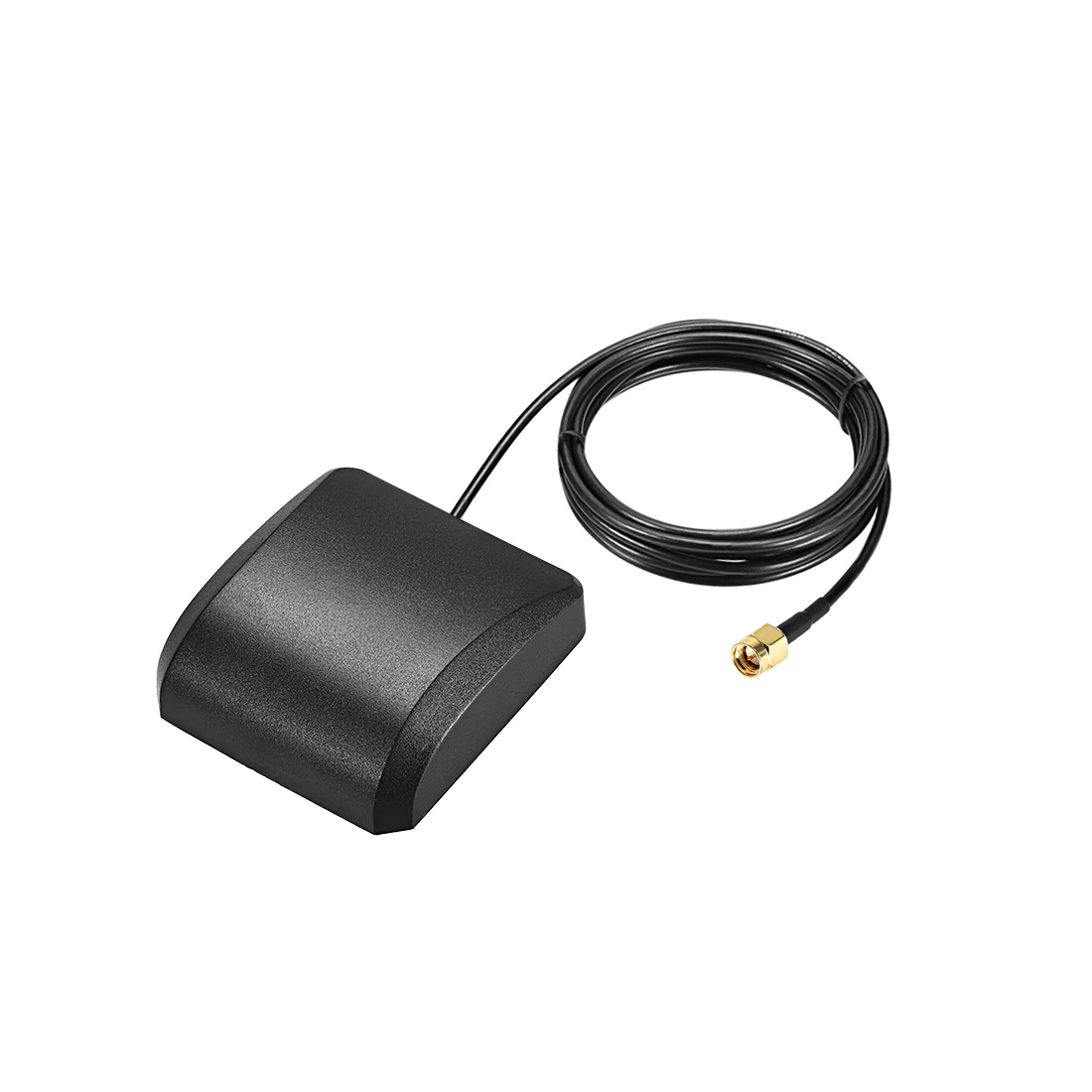

uxcell 1 Pcs GPS GLONASS Active Antenna SMA Male Plug 42dB Aerial Connector Cable with Magnetic Mount 2 Meters Wire L