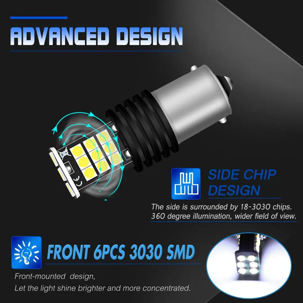 2x 24smd 3030 1156 BA15S P21W светодиодные лампы заднего хода супер яркие Сигналы поворота