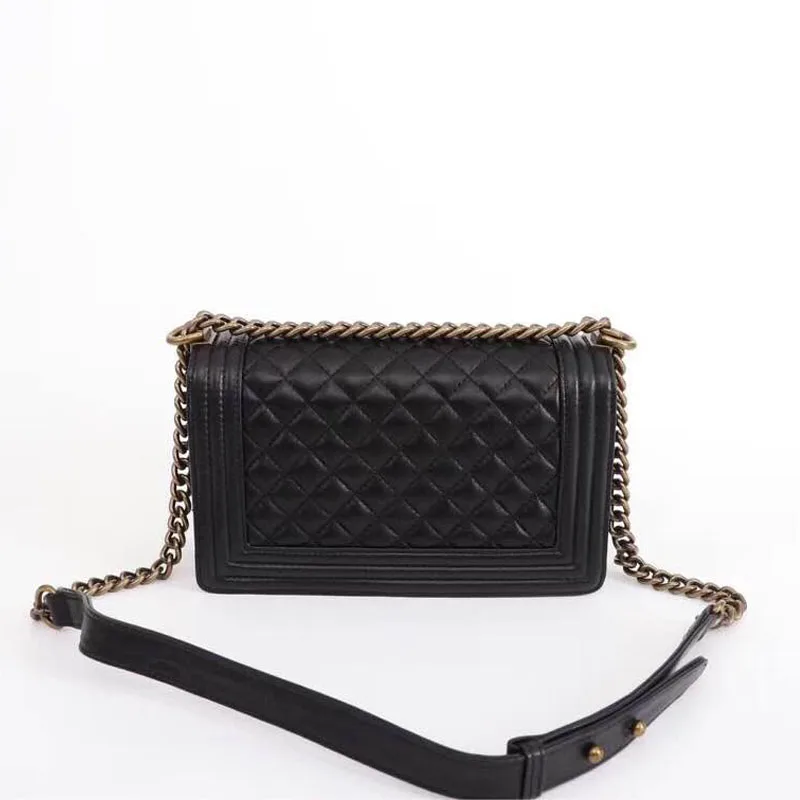 Модная женская сумка через плечо саквояж на из козьей кожи Повседневная Дамская