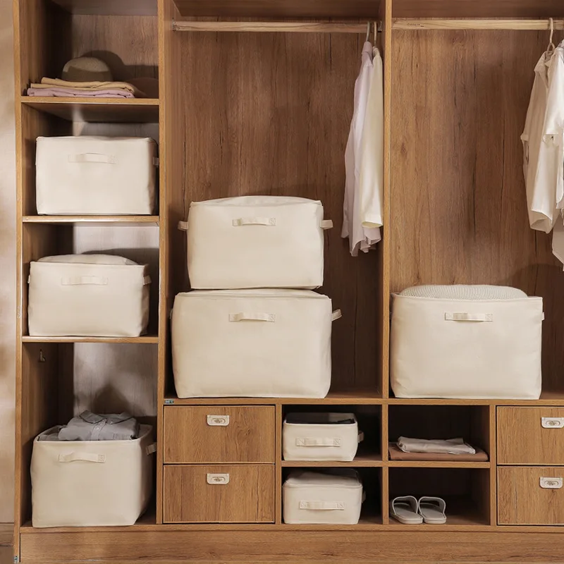 

1PCS File Storage Box for Office Home, Document Storage Organizer with Multiple Handles for School Storage Bin