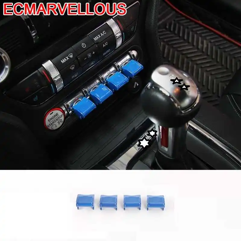 

Аксессуары интерьерная Автомобильная наклейка Аксессуары для салона центральная консоль система зажигания для Ford Mustang