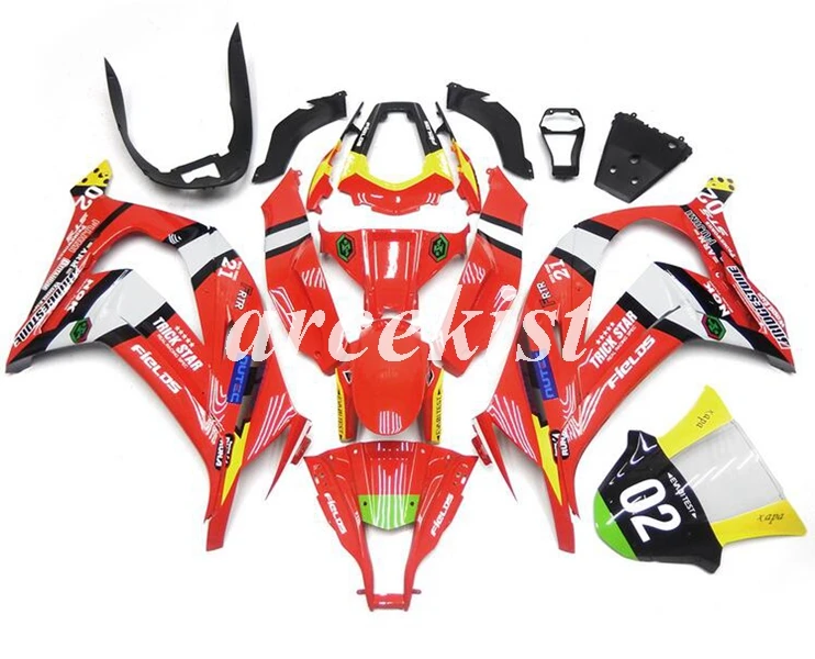 

Новый ABS полный обтекатель комплект подходит для Kawasaki Ninja ZX-10R 2011 2012 2013 2014 2015 zx10r 11 12 13 14 15 Боди Набор красный
