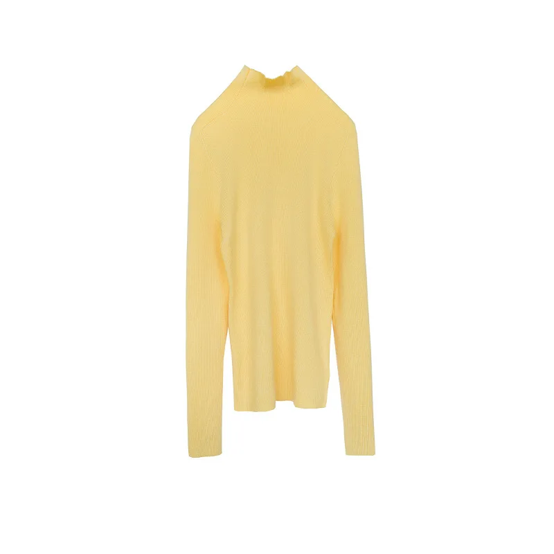 

Wool Knitted Long-sleeved High-neck Sweater Thin Pullover 2020 New Autumn And Winter Bottoming Sweater Sweater