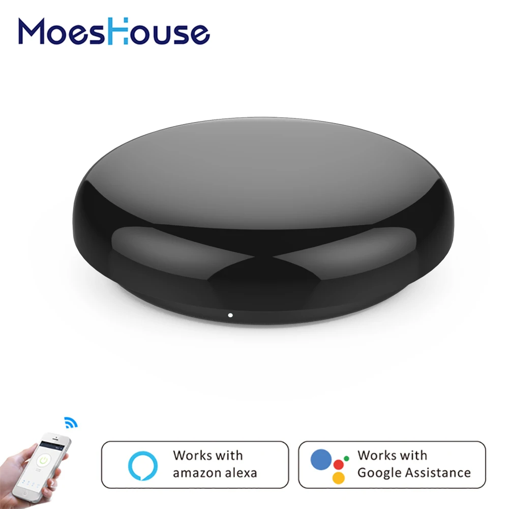 

WiFi IR Remote Control Blaster Infrared Wireless Control TV DVD AC Smart Life Tuya APP Work with Alexa Google Home Smart Home