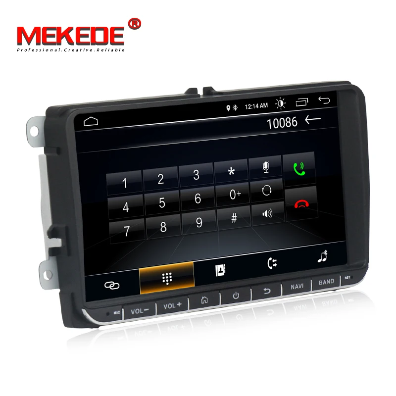 MEKEDE " Android 8,1 автомобильный gps-навигатор для VW GOLF 5, 6 Polo Passat b5, Jetta Tiguan Touran Skoda, seat, canbus, руль