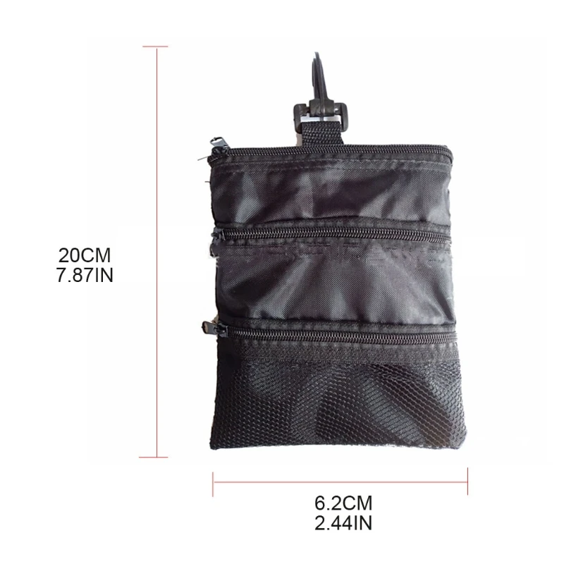

Multi-layered Zipper Portable Storage Golf Ball Bag Durable Large Capacity Handbag Outdoor Sports Accessories