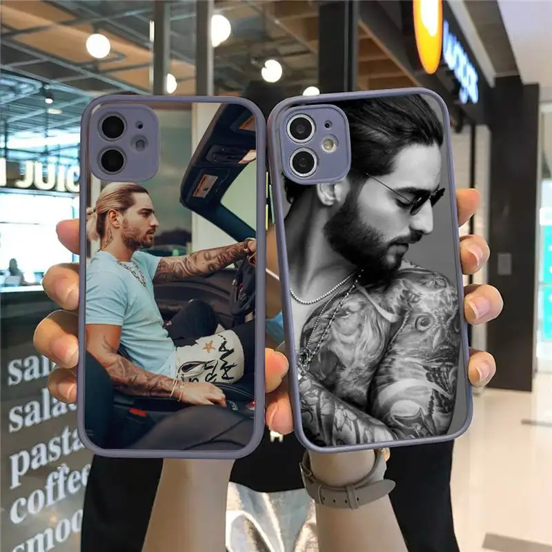 

Colombian singer Maluma Phone Case Matte Transparent for iPhone 7 8 11 12 s mini pro X XS XR MAX Plus cover funda shell