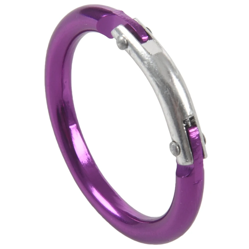 Фиолетовый круглый брелок с карабином диаметром 5 см|Уличные инструменты| |