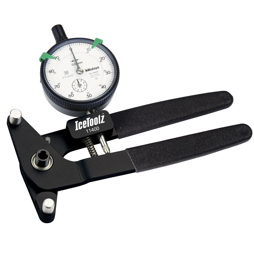 IceToolz E381 Bicycle Spoke Tension Meter for 18" Rim And up with Japanese Mitutoyo Analog Bike Wheel Tool | Спорт и развлечения