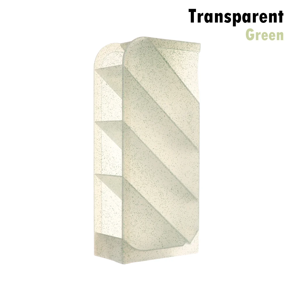 Green Transparent 4 вида красочных шестигранных ручек для дома и офиса, держатель для карандашей и ручек для хранения косметики, коробка для хранения косметики, ящик для стола, Органайзер - Цвет: Green Transparent