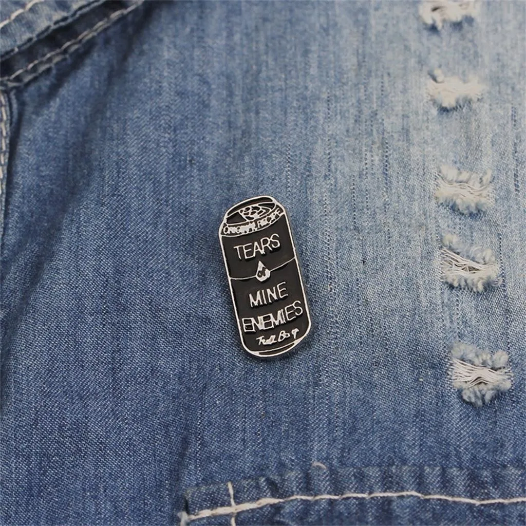 Брошь Личность Сплав окрашенные банки форма брошь булавка Мода Панк стиль эмаль