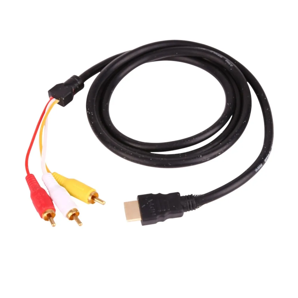 EDAL 1 5 M HDMI Male to 3 RCA видео аудиошнур компонентный av адаптер кабель HDTV 1080P линия