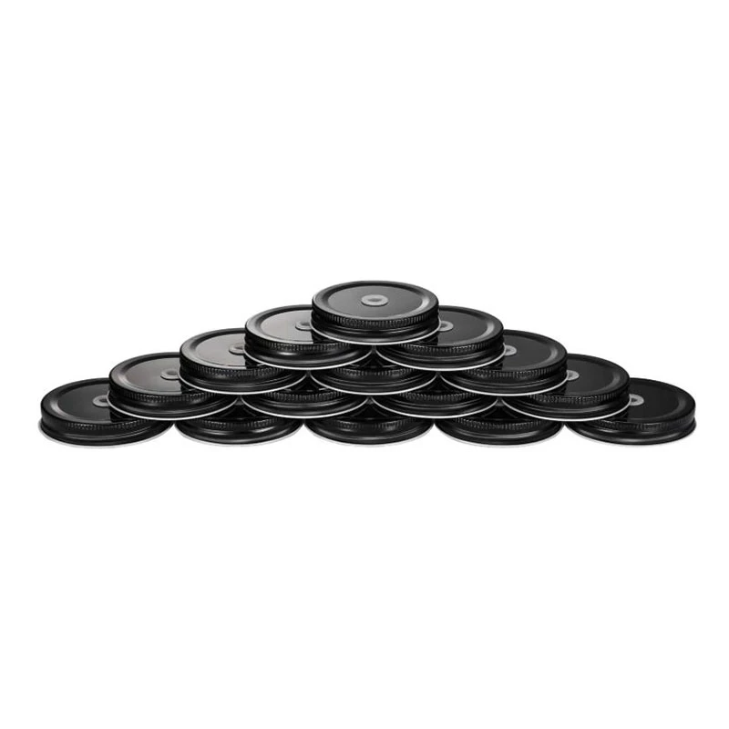 

16 Pieces of Conventional Lids,8 Pieces of Stainless Steel Straws, Leak-Proof Safety Gl Lids,Solid Lids for Storage