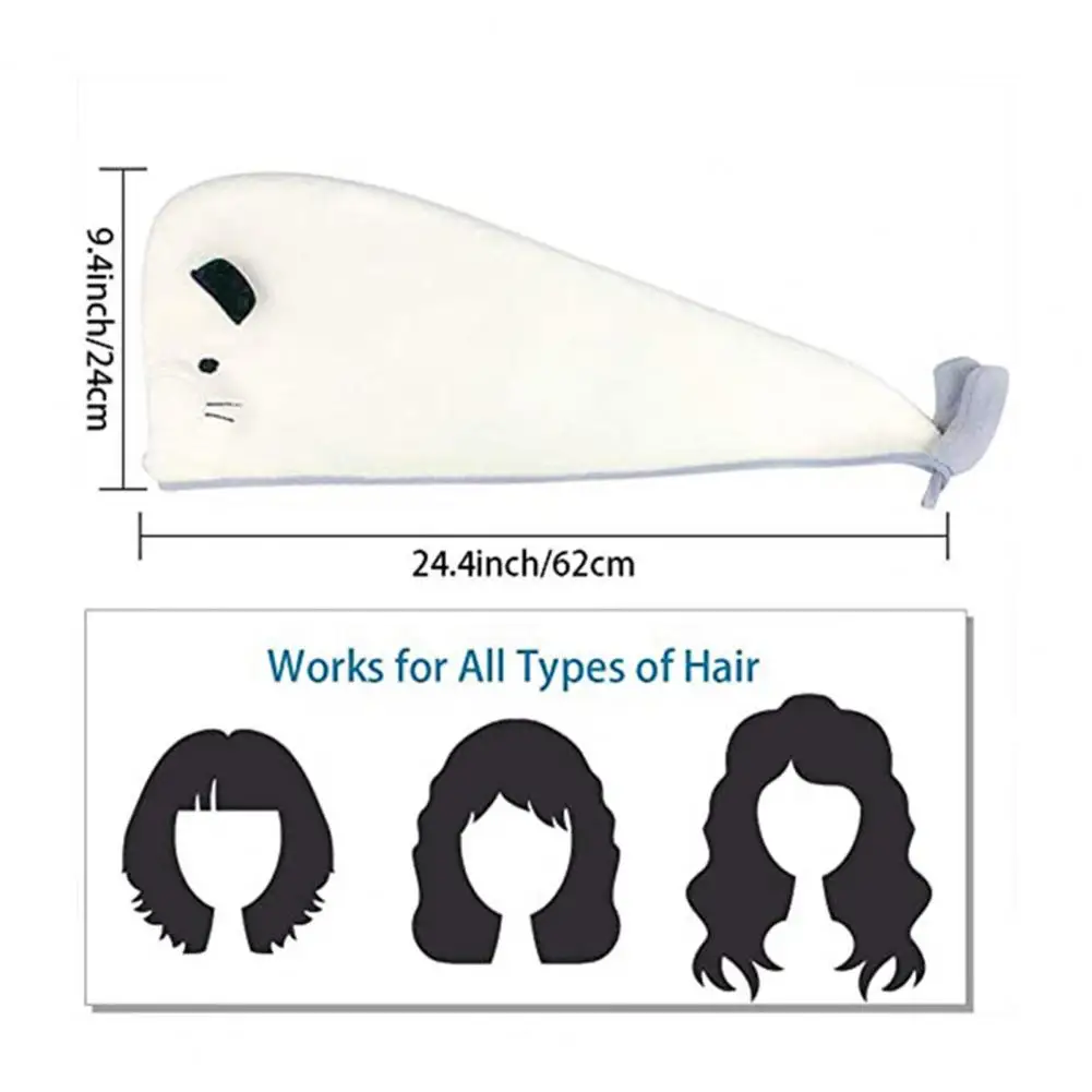 

Head Wrap Hat Comfortable Soft Portable Hair Drying Shower Cap Head Wrap Hat for Women