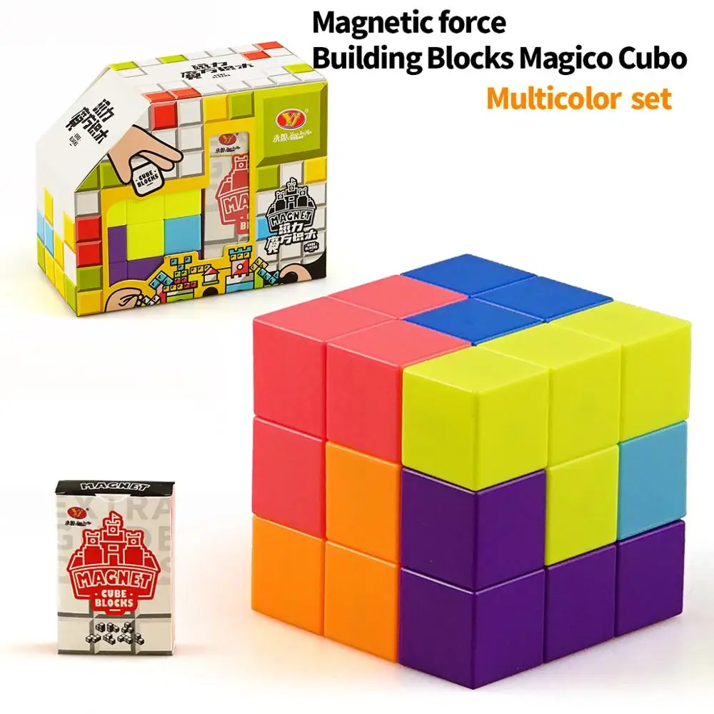 Горячая продажа DIY Yongjun yj магические магнитные блоки головоломка 3x3x3 тест куб