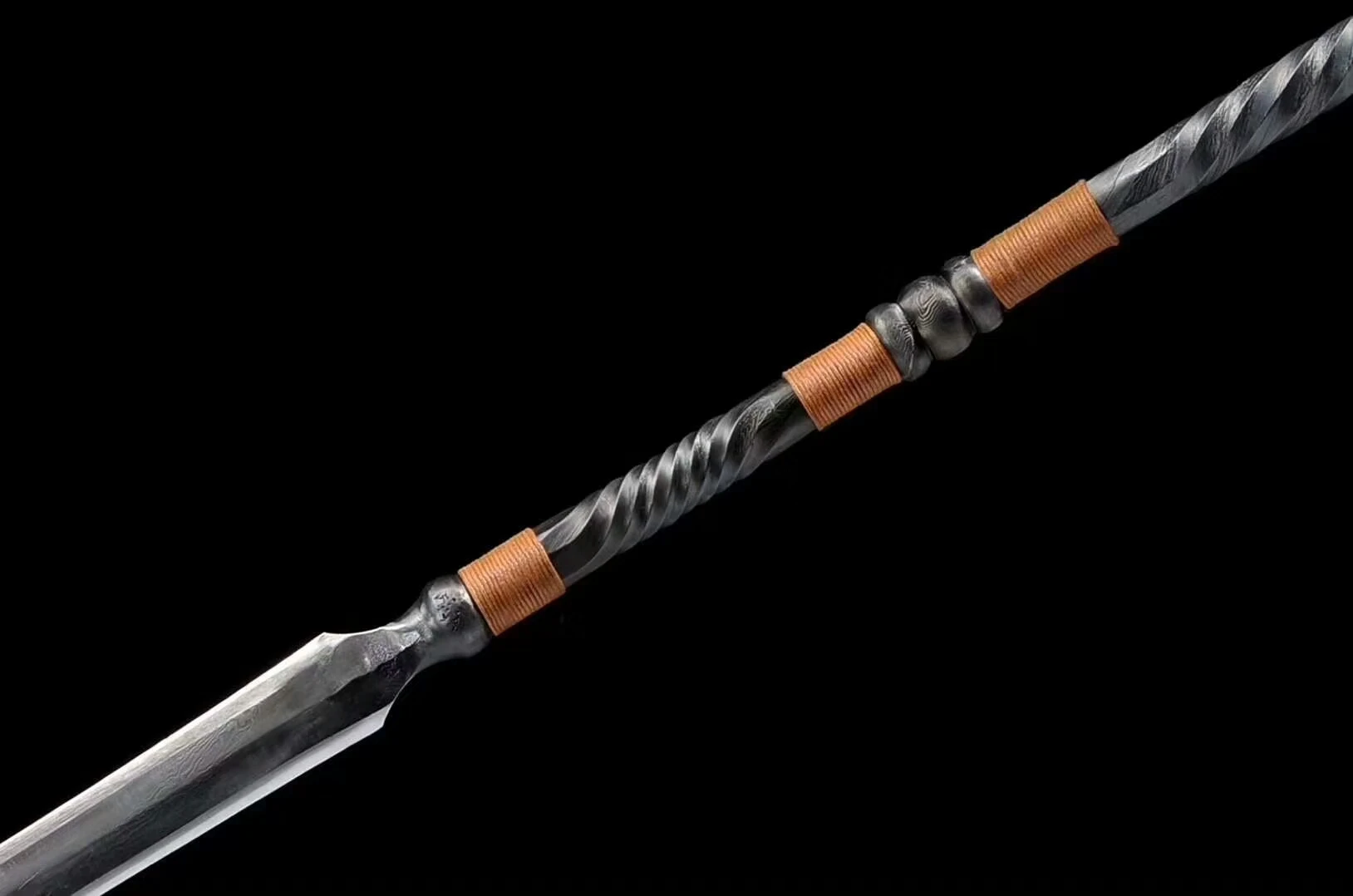 Витая Дамасская сталь ушу кунгфу копья|wushu spear|wushu steelspear wushu |