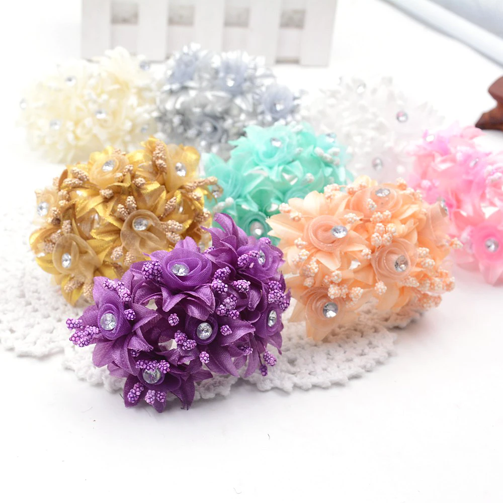 6 шт./лот 8 см Искусственный ароматный стемен Ромашка для DIY свадебного автомобиля