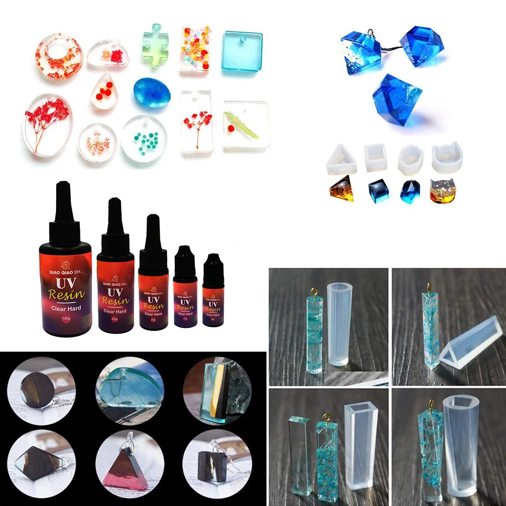 

UV Resin Clear Improved Ultraviolet Curing Epoxy Resin for DIY Jewelry Making, Hard UV Glue Solar Cure Sunlight Activated Resin
