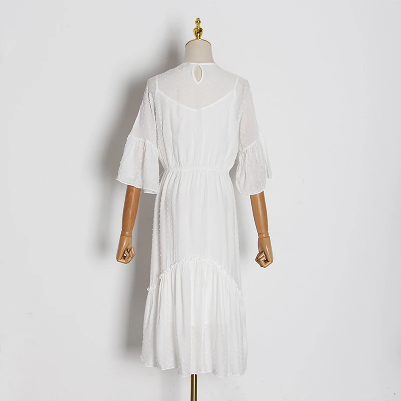 TWOTWINSTYLE винтажные платья с вышивкой женское платье круглым вырезом и