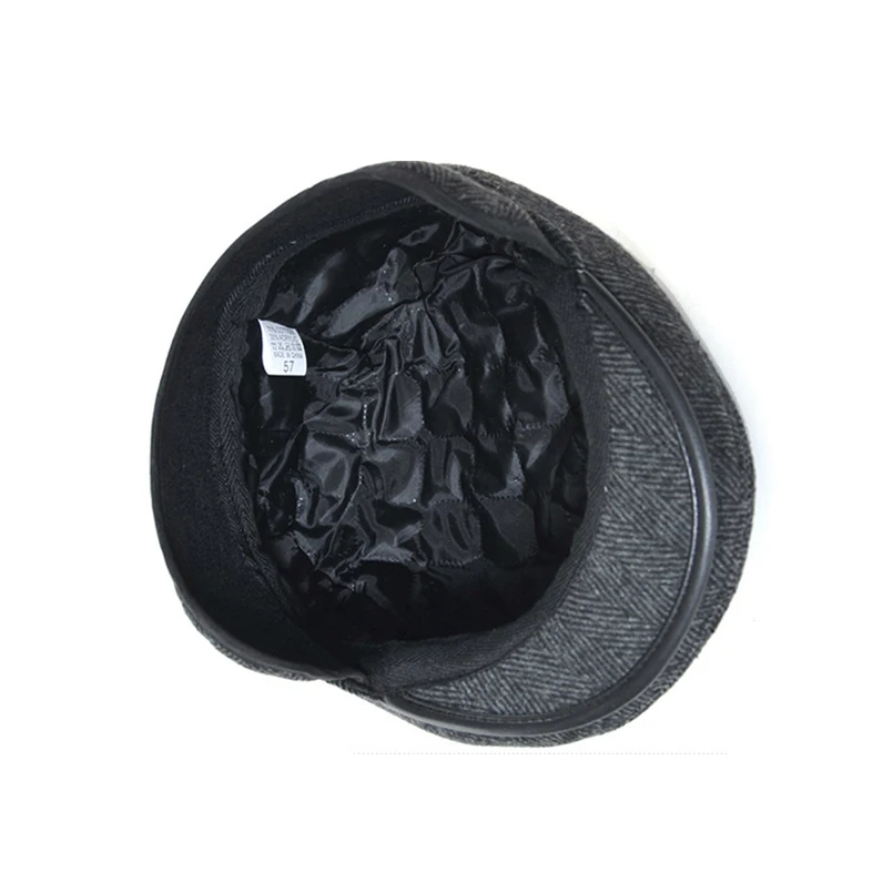 Новинка мужские Зимние береты для отдыха полосатая шапка папы шапки берет