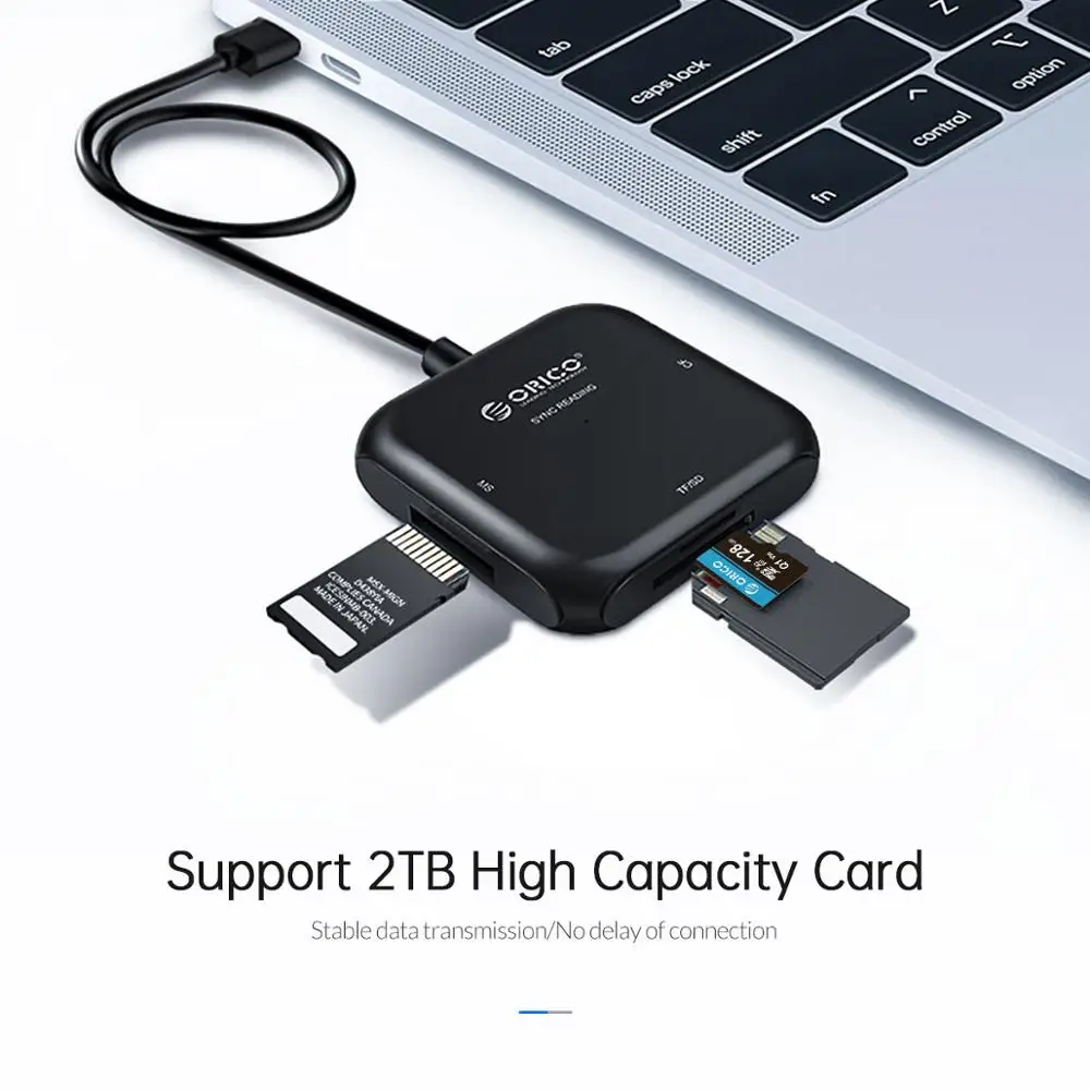 Смарт кард ридер ORICO 4 в 1 USB 3 0 TF CF MS SD Mrico мульти для Samung адаптер|memory card reader|multi memory - Фото №1