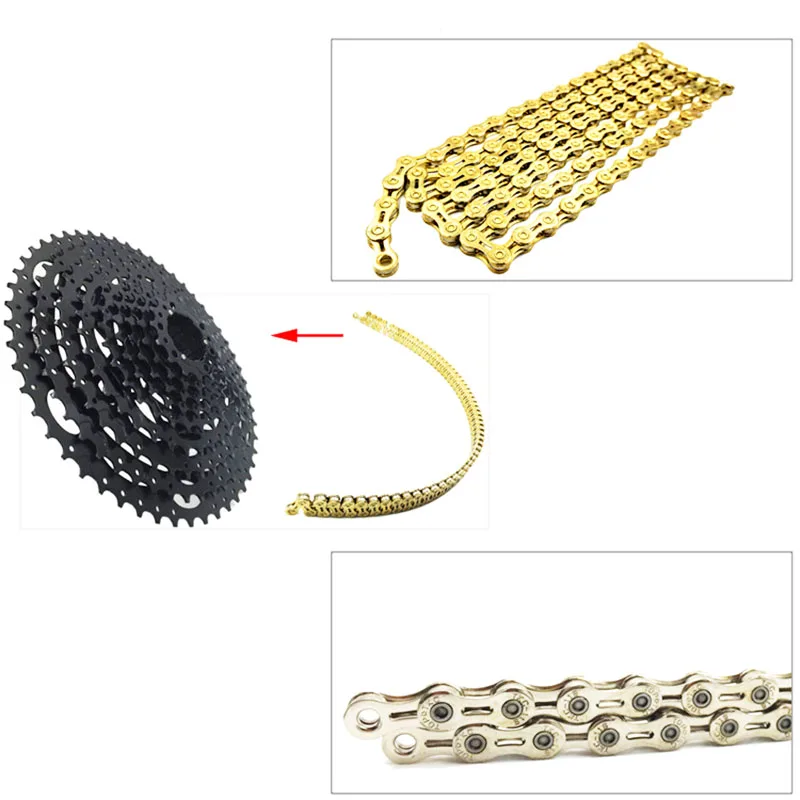 Цепь для горного велосипеда фиксированная шестерня 8 скоростей 9 10 складная