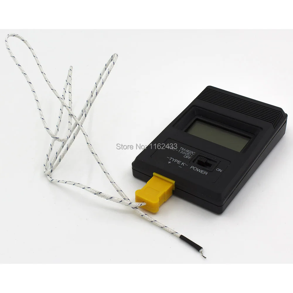 Цифровой термометр с термопарой типа K ЖК без аккумулятора 2 м cabel|lcd thermometer|thermocouple