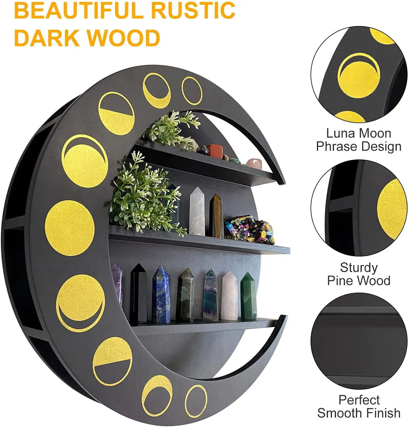 

2 шт., деревянные полки для хранения эфирных масел