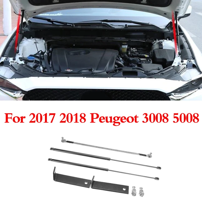 Для 2017 2018 Peugeot 3008 5008 автомобиль передняя крышка капота двигателя гидравлический