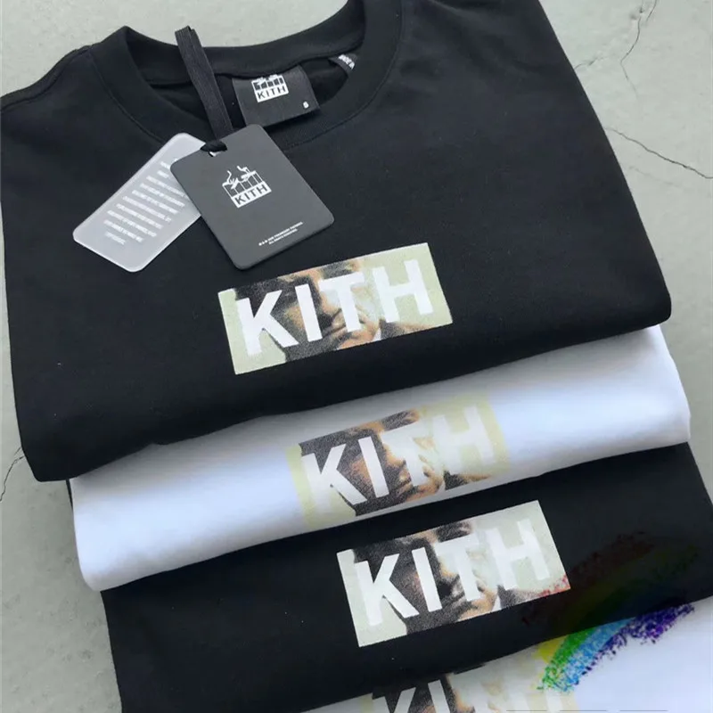 2022ss KITH Godfather T Shirt Men Women 1:1 High Quality Top Tees Hip-Hop Skateboard KITH T-shirt