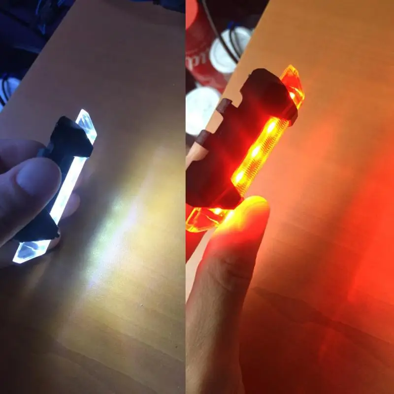 Новый BikeTail светильник 5 светодиодный USB Перезаряжаемые велосипед Безопасность