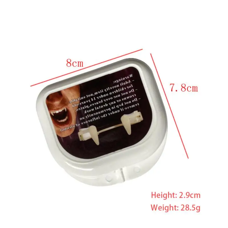 Украшение на Хэллоуин Зубы вампира выдвижные зубы зомби безопасные Мягкие