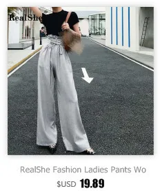 RealShe, женский элегантный комбинезон с лямкой на шее, без рукавов, одноцветные штаны, женский комбинезон, летний женский комбинезон и комбинезон