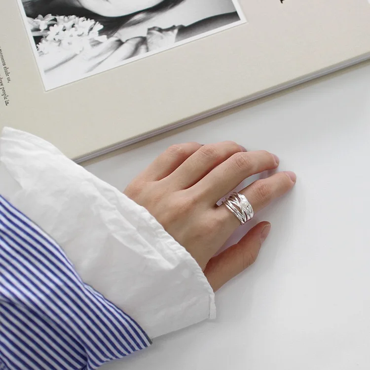 

Real 925 Sterling Silver Pearl Ring For Fashion Women Trendy Fine Jewelry 2020 Minimalist Accessories Gift