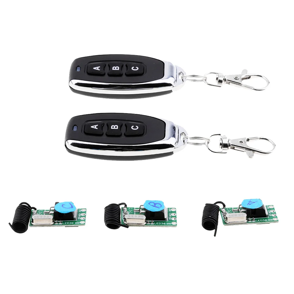 

433 МГц светодиодный мини беспроводной пульт дистанционного управления реле приемника модуль