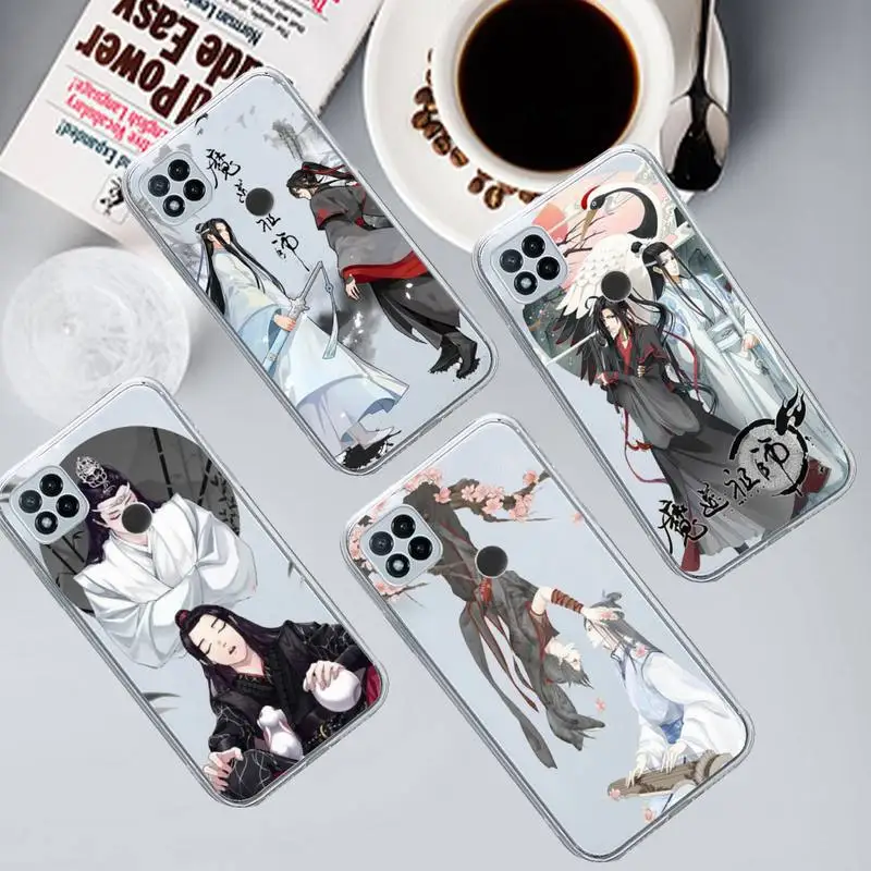 

Anime Mo Dao Zu Shi cute Phone Case Transparent for xiaomi Redmi note cc K 30 10 20 8 9 8 S E T X PRO