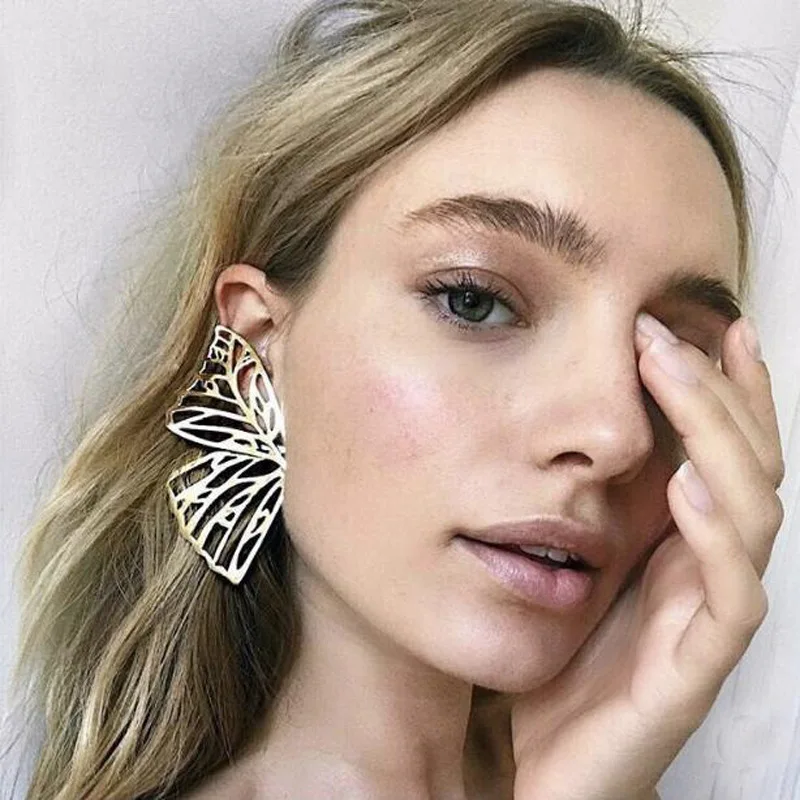 

Trendy Metalr Star Flower Geometry Butterfly Big Long Drop for Women Party Jewelry Brincos