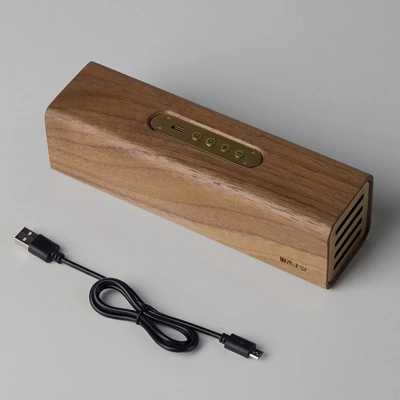 Xiaomi Tongshifu медный Woodism Bluetooth динамик AI динамик орех Дерево двухканальный дизайн Домашний Беспроводной смарт-динамик