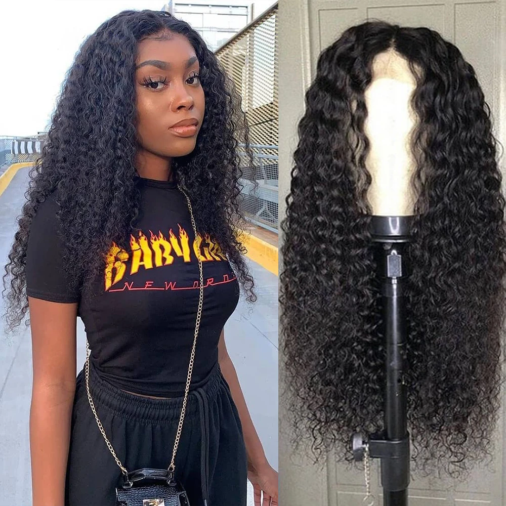 

Curly Human Hair Wigs 13X4 Kinky Curly Lace Front Wigs For Black Women 150 Density Pre-pluck Brazilian Remy Wig Natural Hairline
