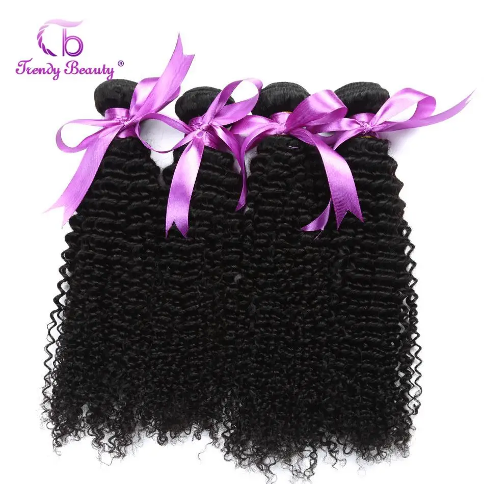 Модные красивые бразильские кудрявые волосы 1/3/4 пучков натуральный черный цвет