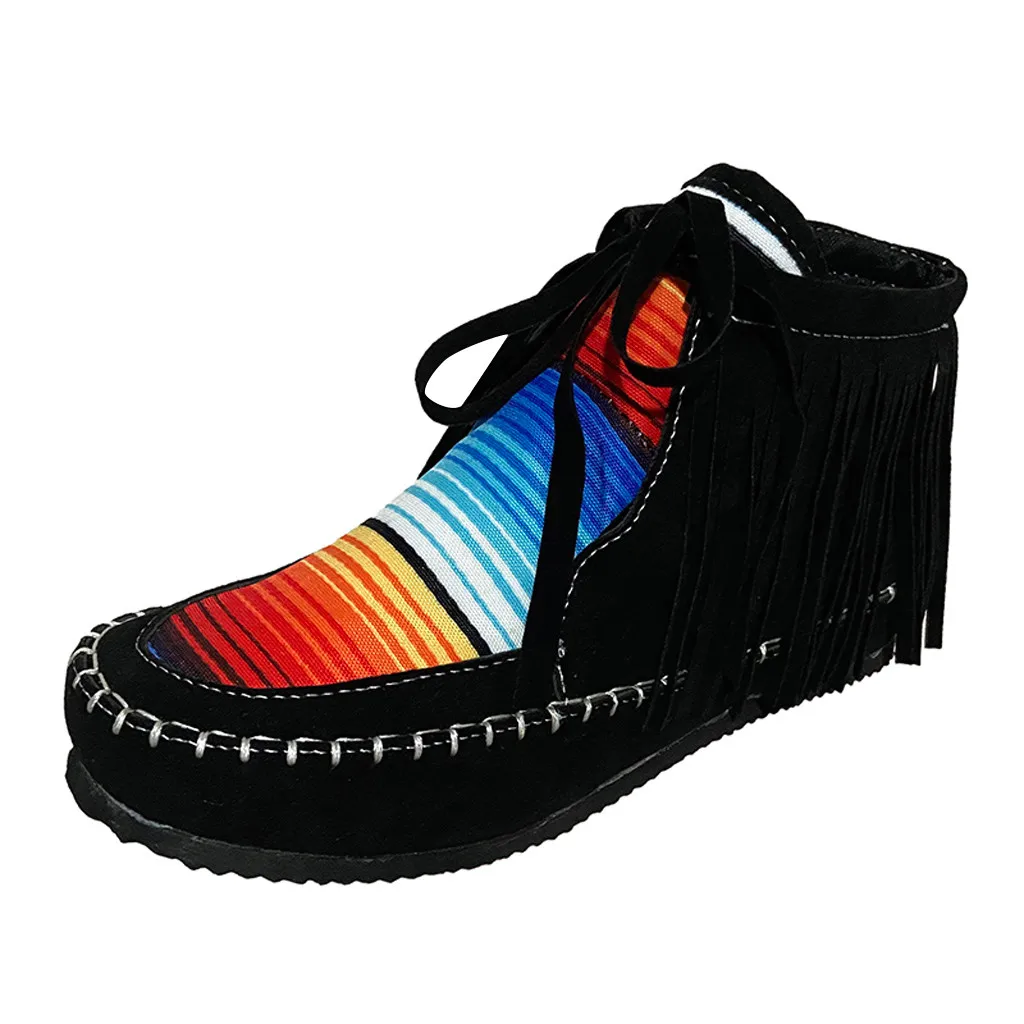 Женская обувь короткие ботинки с бахромой женские ботильоны в британском стиле