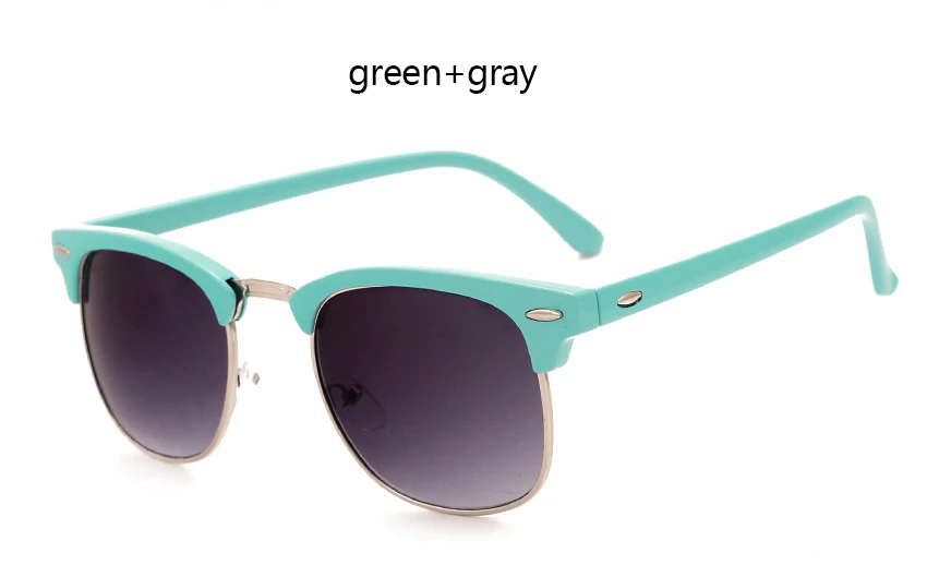 Green Gray LEONLION полуметаллические солнцезащитные очки для мужчин и женщин, брендовые дизайнерские очки, зеркальные солнцезащитные очки, модные Gafas Oculos De Sol, классические - Цвет линз: Green Gray