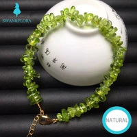 natural olivine bracelet crystal bracelet jewelry natural stones green peridot wholesale healing energy gift lucky jewelry