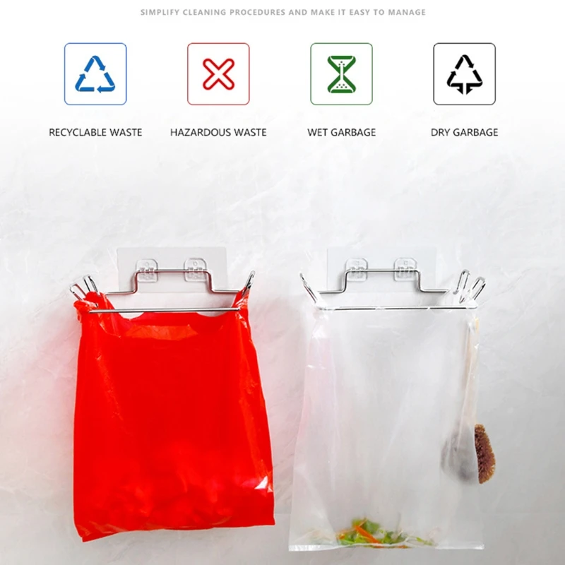 Настенная вешалка для мусора из нержавеющей стали