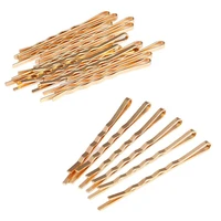 10pcsset u shaped hair pins golden bun hairpins styling hair clips metal hair pins for women girls and hairdressing 5 5cm