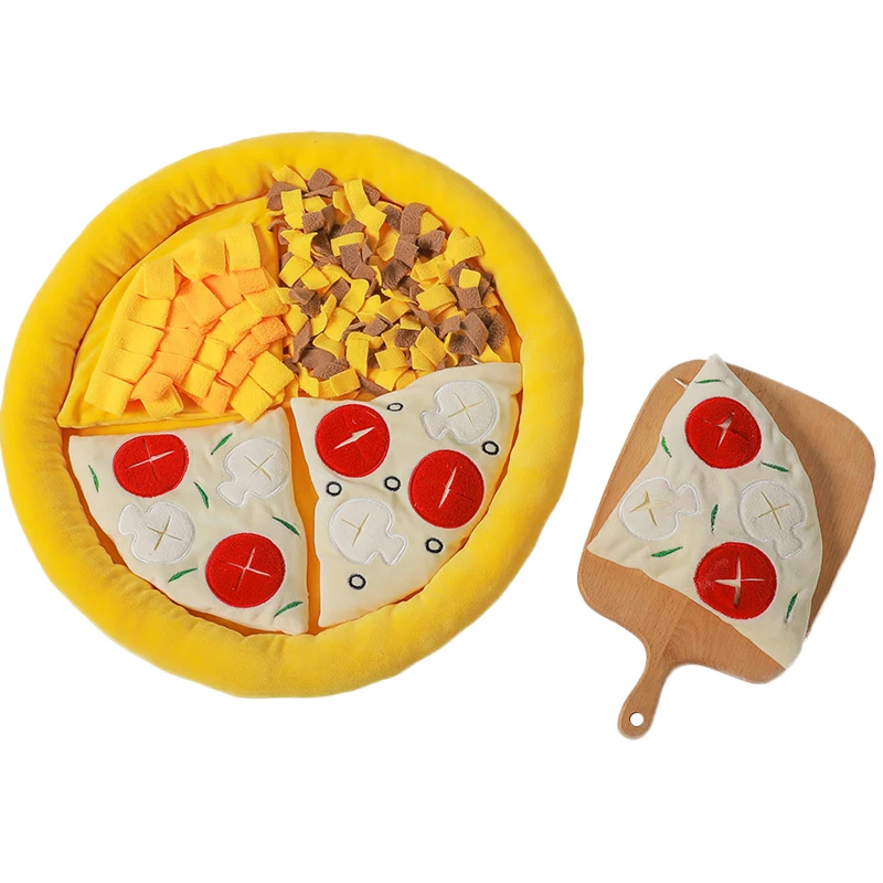 Pet нюхательный коврик для собак медленной подачи пиццы Скрытая Еда домашних