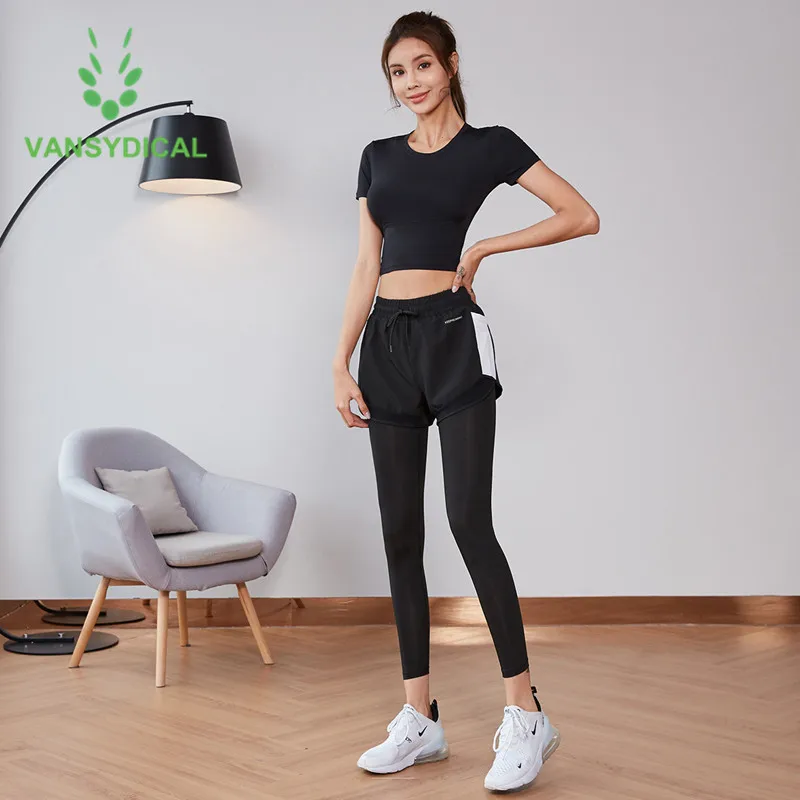 2021 Спортивная одежда для тренировок йоги набор женщин летняя спортивная детей
